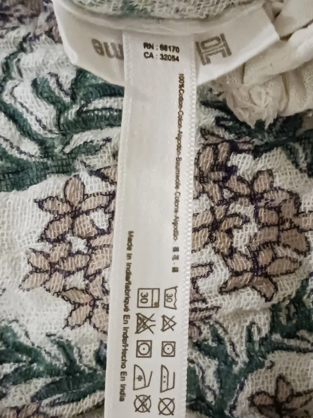 Urban Outfitters Franca Floral Duvet Cover NWOT 100% Cotton